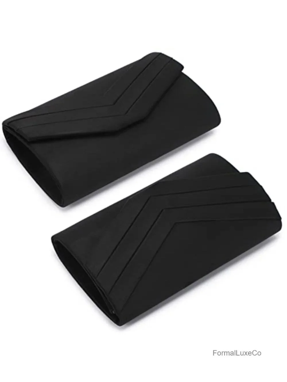 Velvet Evening Clutch with Chain Strap Magnetic Snap Closure